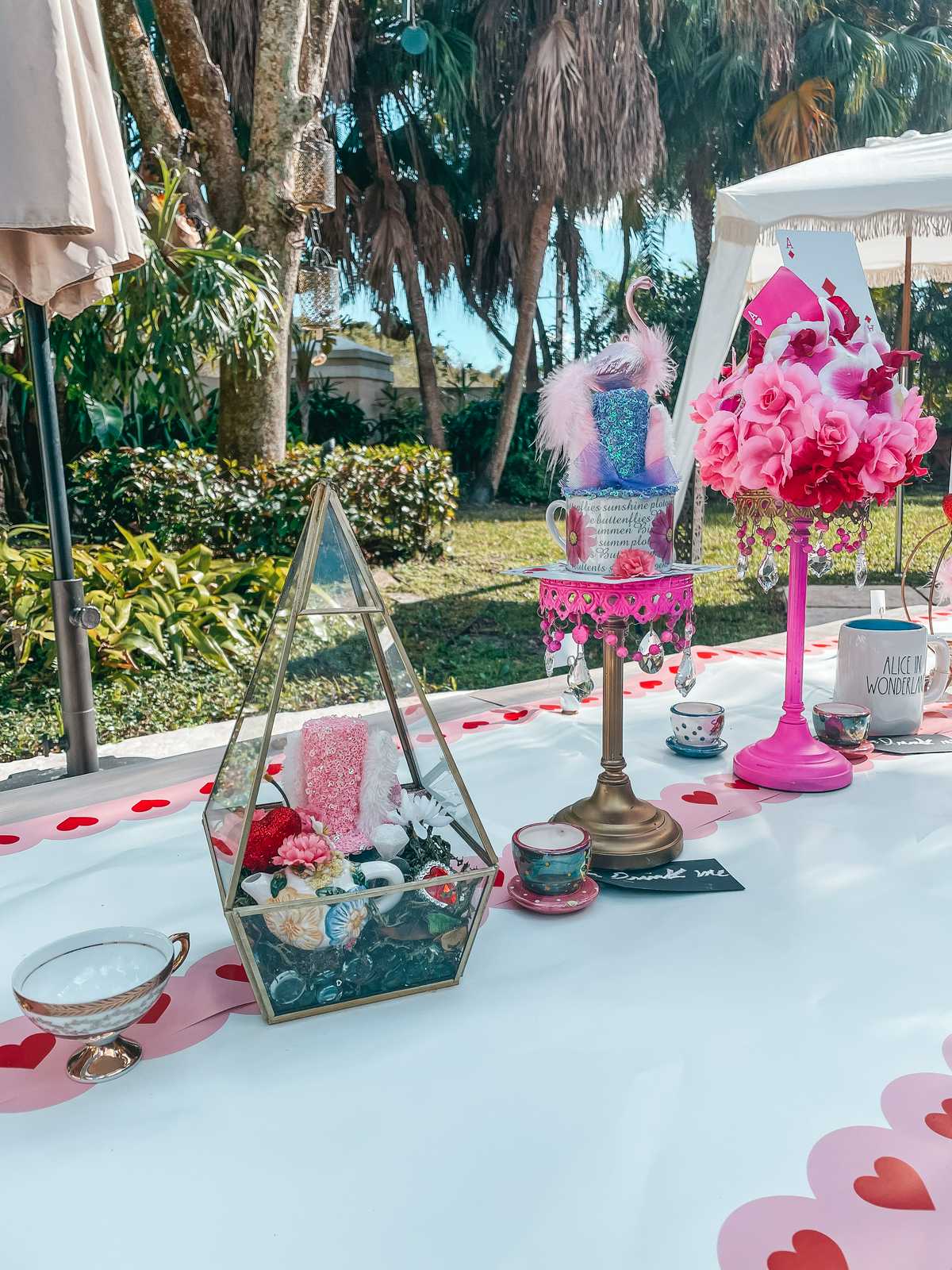 Miami bachelorette picnic setup