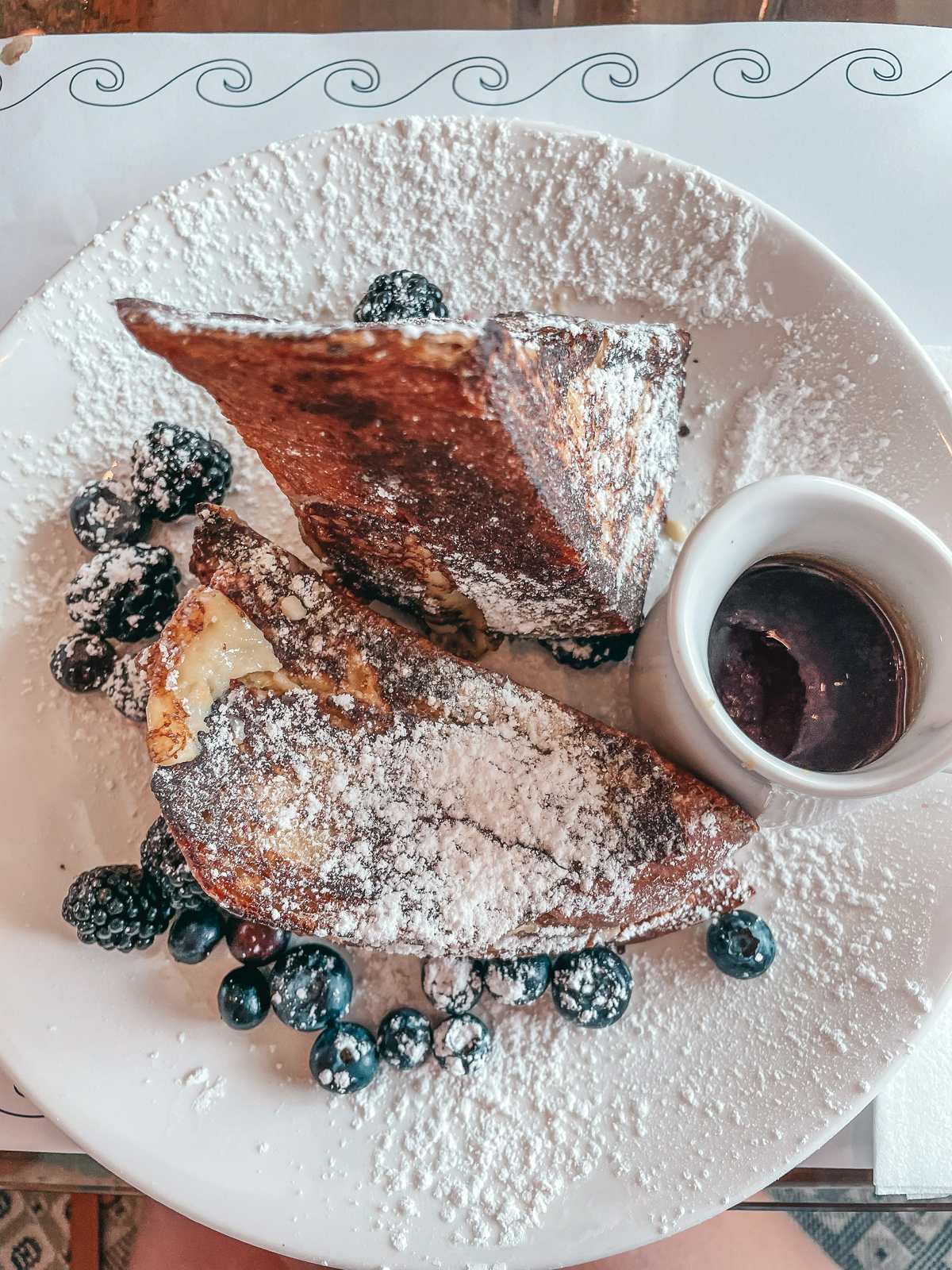 French toast from Psomi Greek restaurant in Tampa