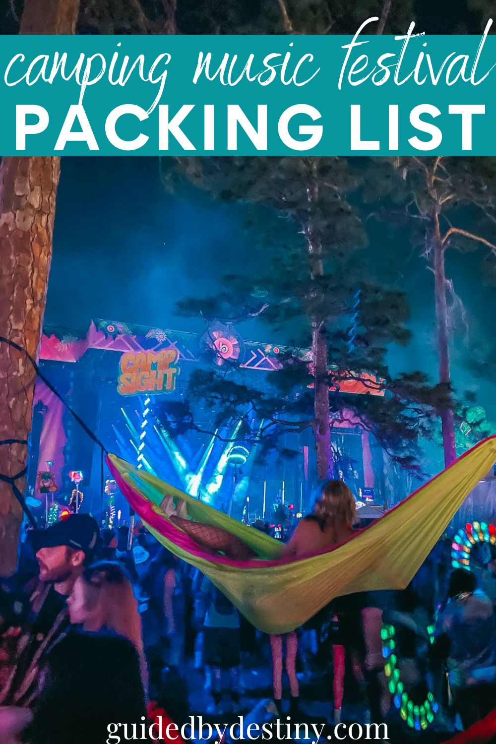 camping music festival packing list