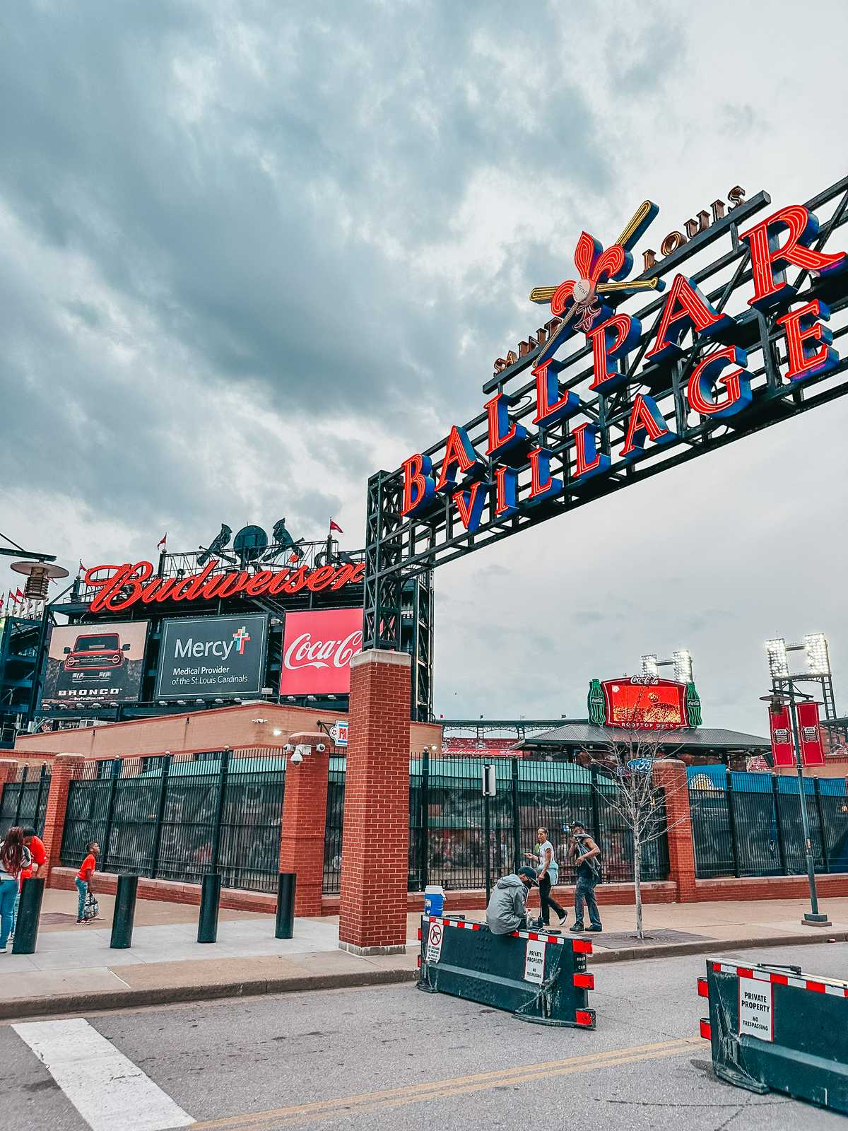 Ballpark Village entrance