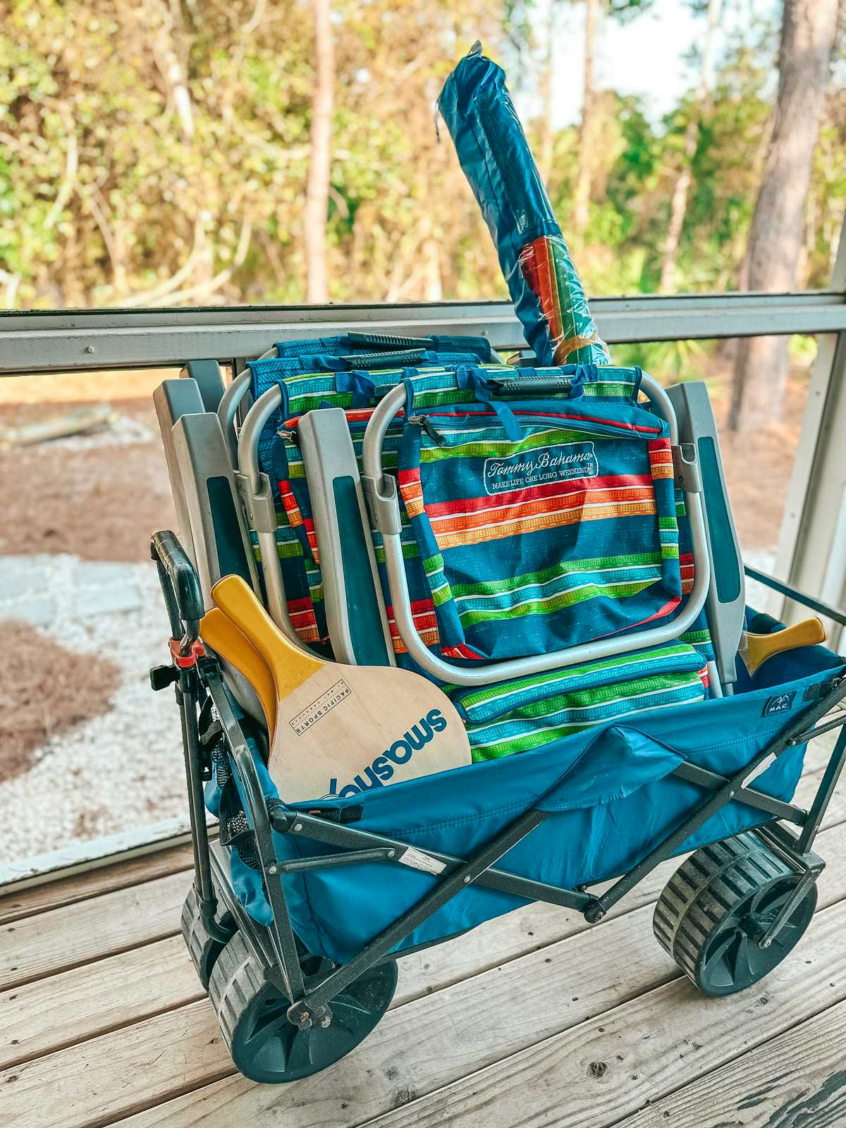 Beach gear from Kick Ash beach bungalow in 30A