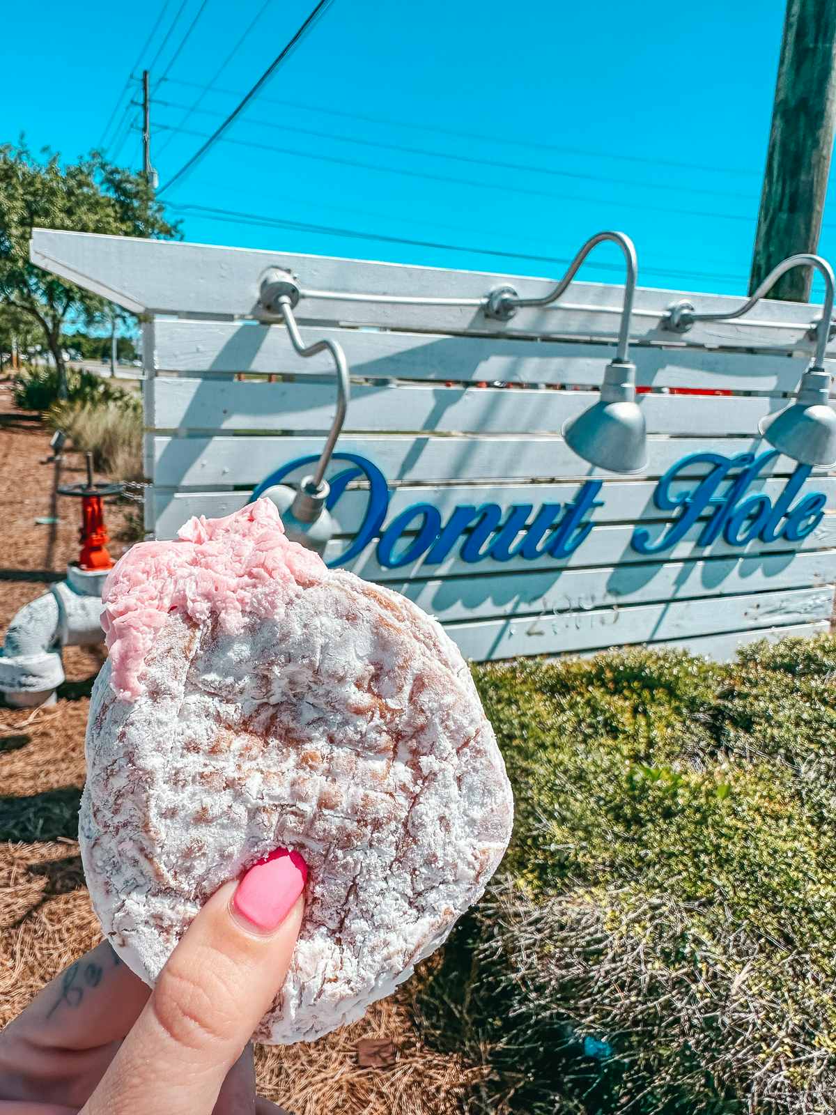 Buttercream filled donut from Donut Hole in 30A