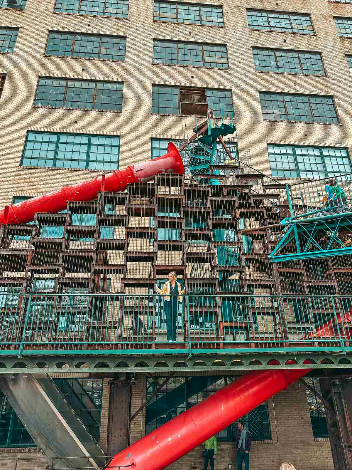 woman visiting City Museum when you spend the Weekend in St. Louis 