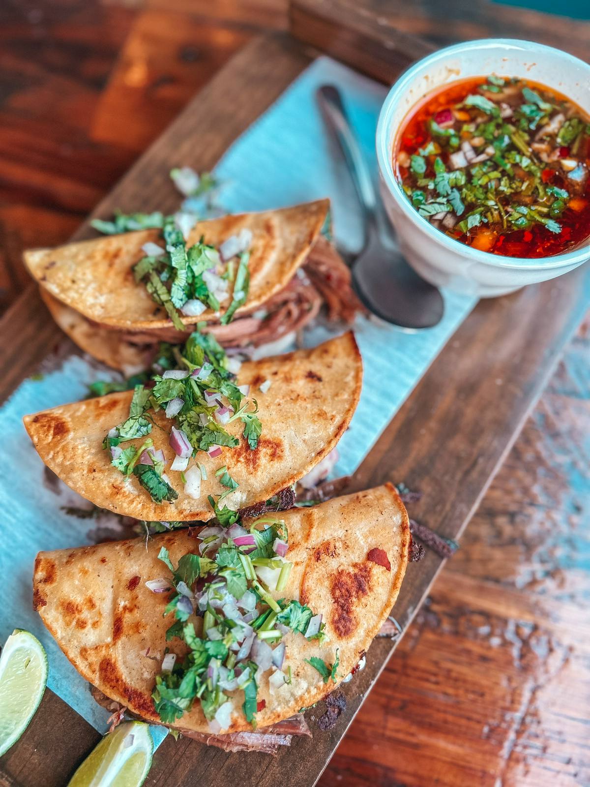 Birria tacos from Grand Hacienda in Westchase