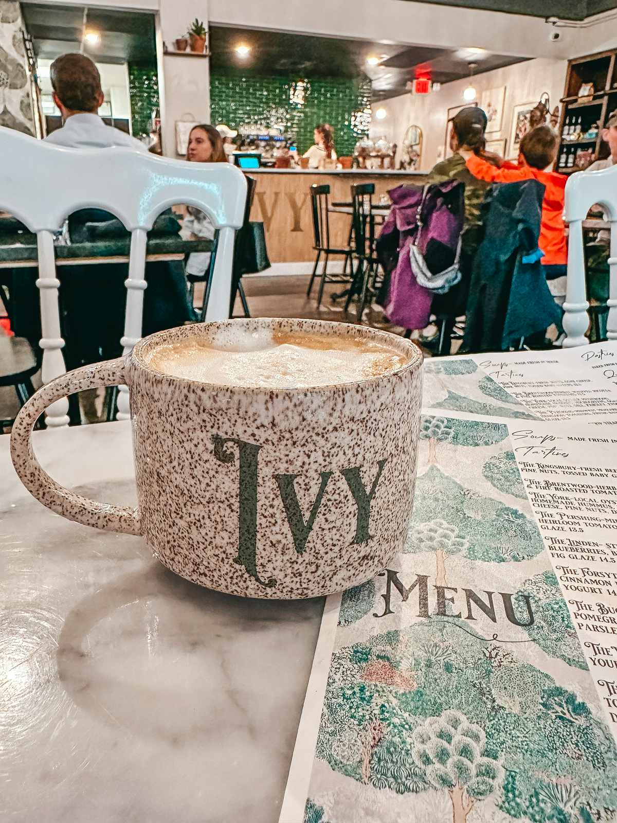 Latte from Ivy Coffee Shop in St. Louis