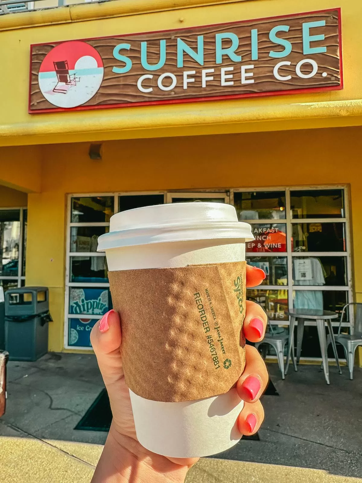 Cappuccino from Sunrise Coffee Co in Santa Rosa Beach