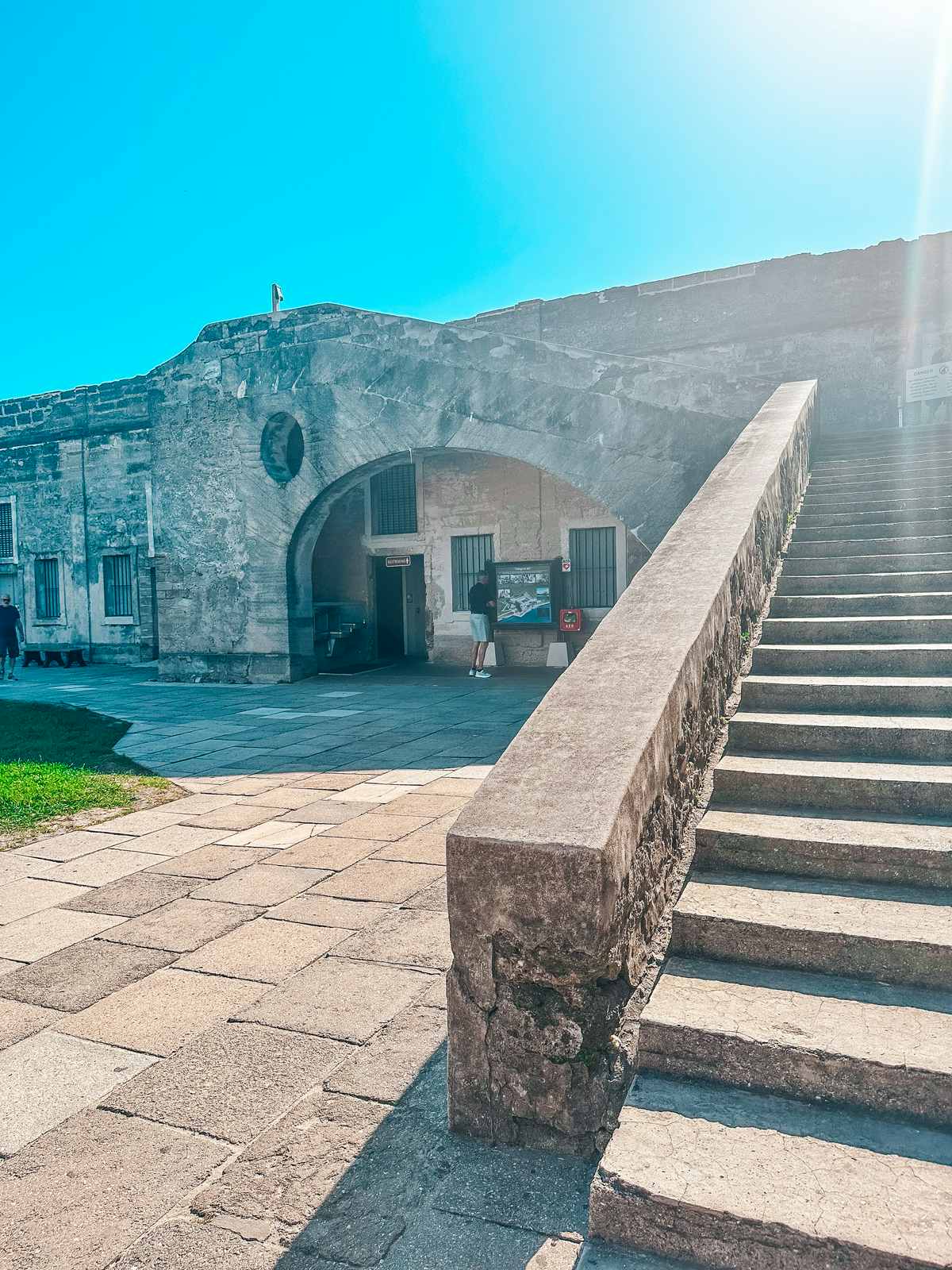 Inside of Castillo de San Marcos National Park in St. Augustine