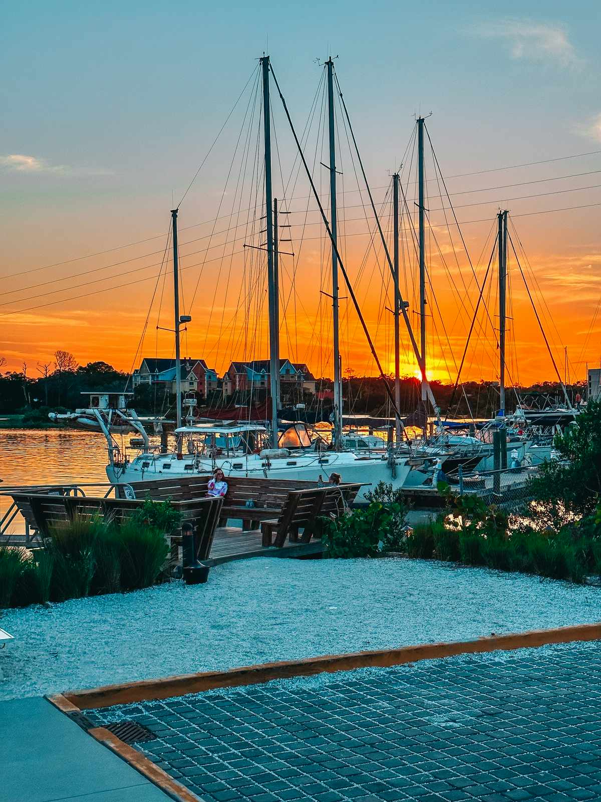 Marina sunset in St. Augustine Florida