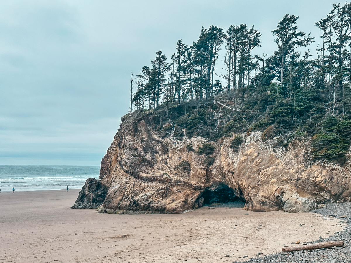 Hug Point State Park on Oregons coast