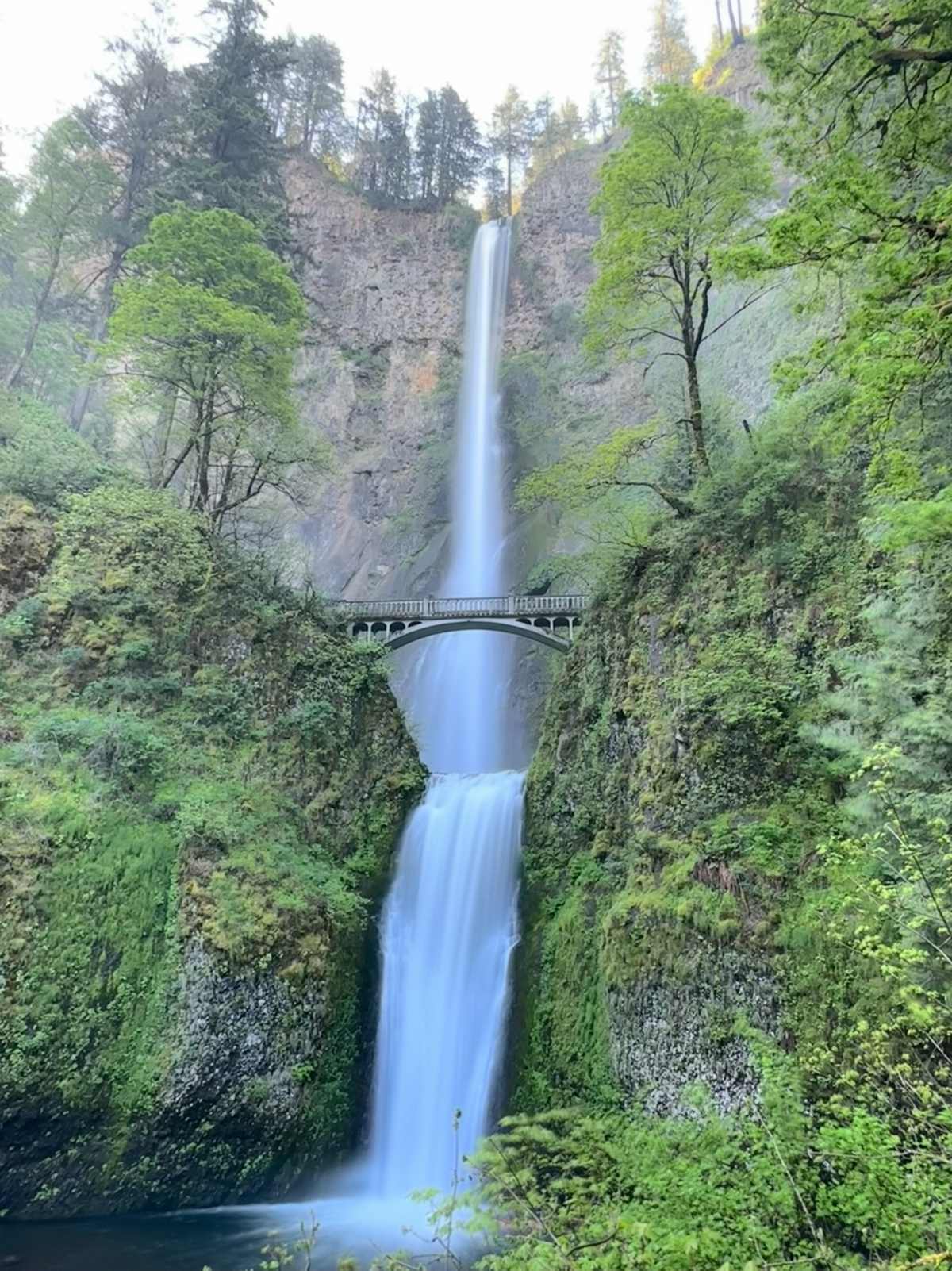 spend the weekend in portland by visitng the Multnomah Falls