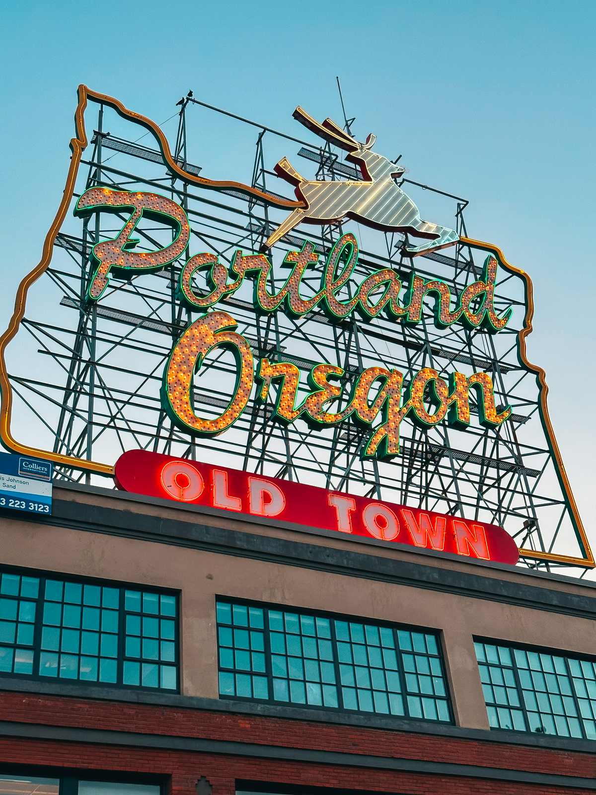Portland Oregon Old Town sign 