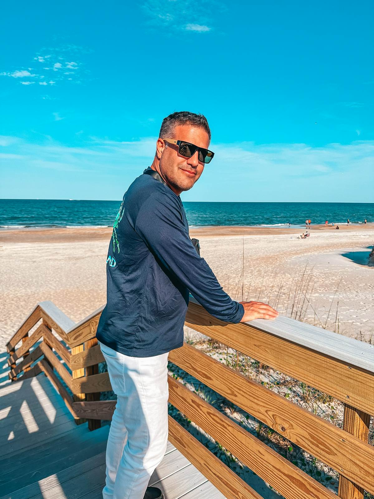 man spending the Weekend in St. Augustine beach