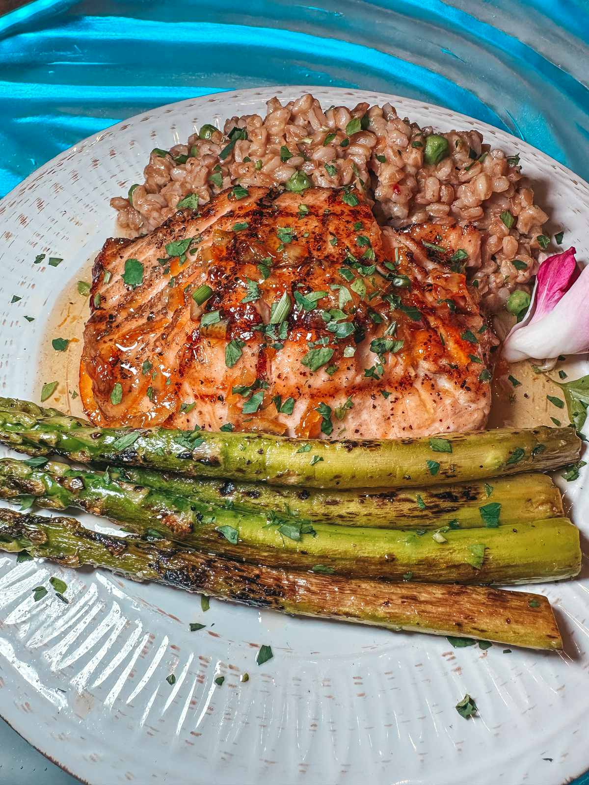 Salmon from Seaglass Tavern in Westchase Florida