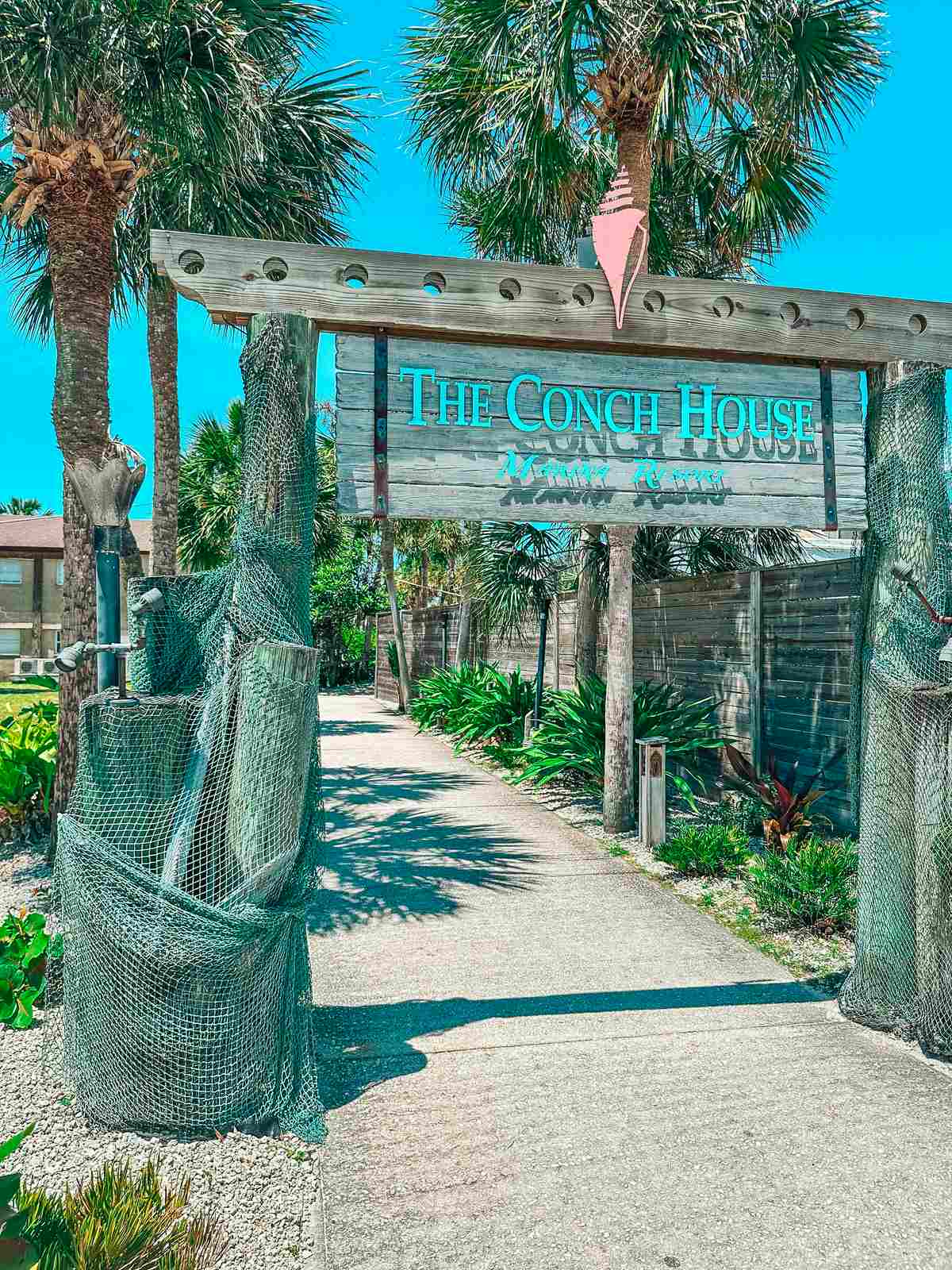 Entrance to The Conch House St. Augustine restaurant