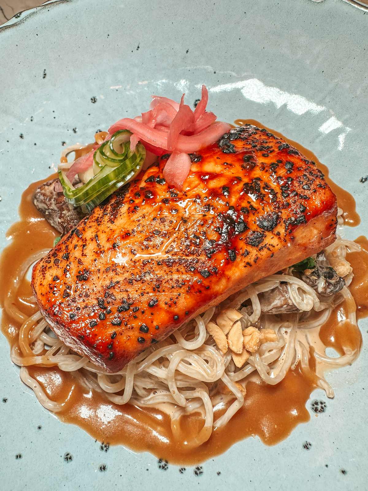 Korean BBQ salmon bowl from Union Tampa