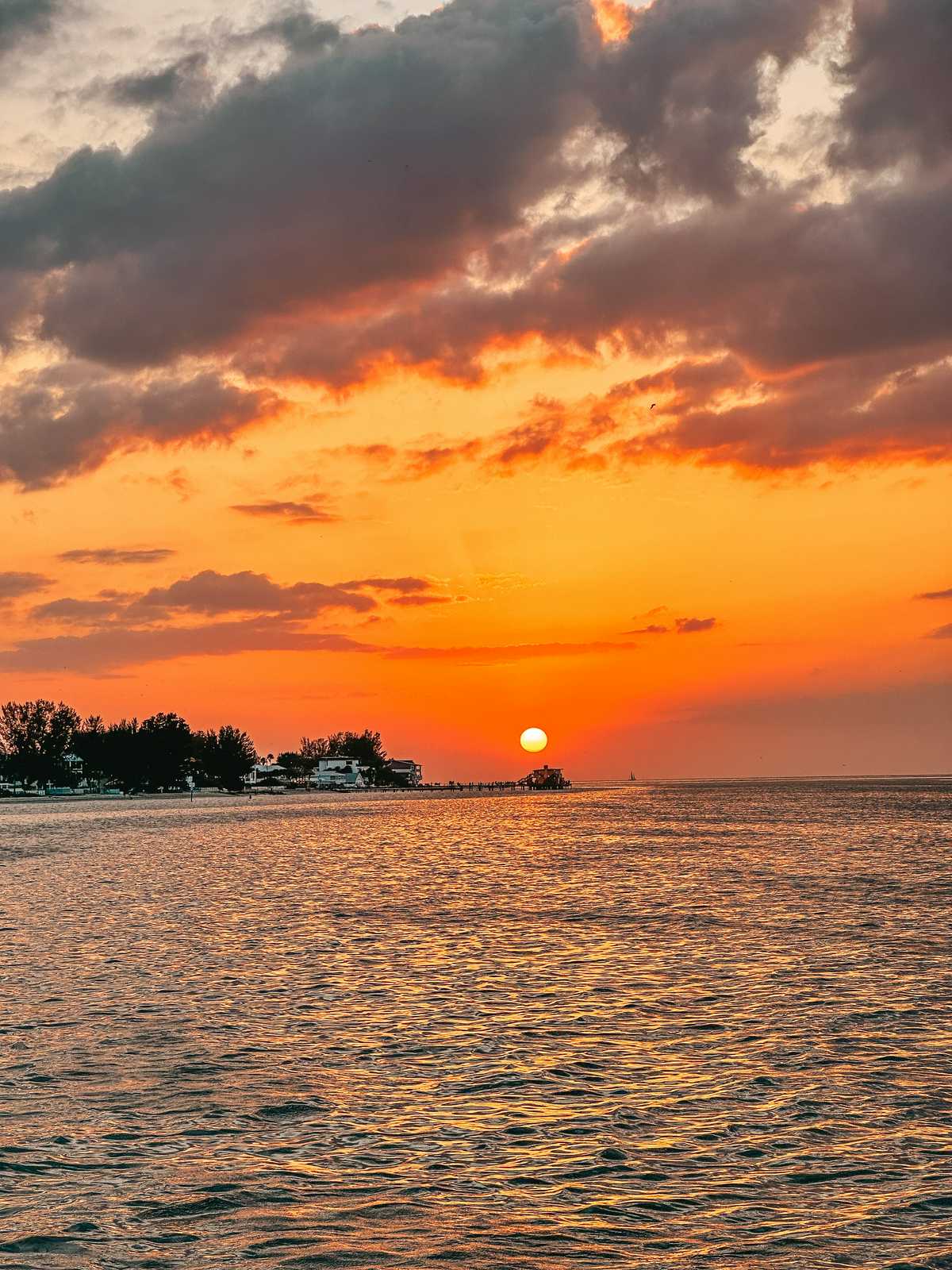 Anna Maria Island Florida sunset over pier