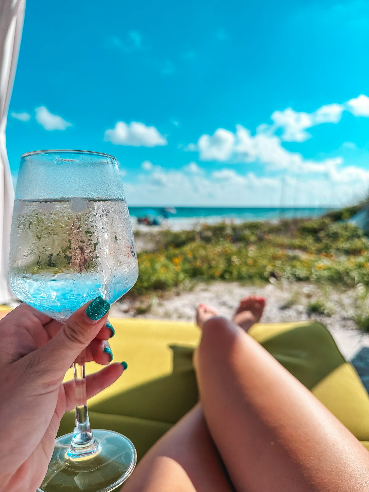 Cabana at Sunburst Inn Hotel on Indian Shores Beach