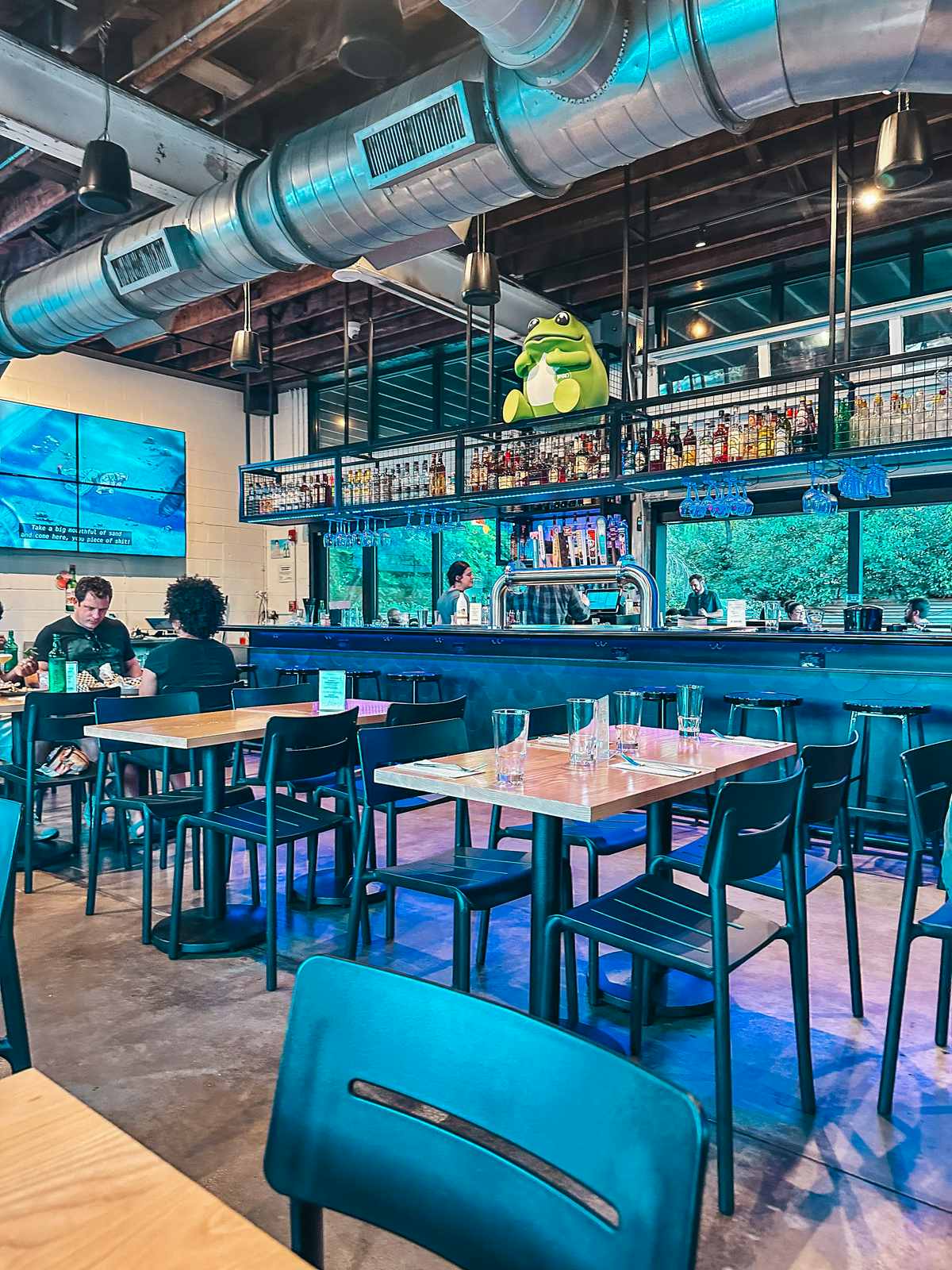 Dining area at Gangchu Chicken and Beer in Seminole Heights