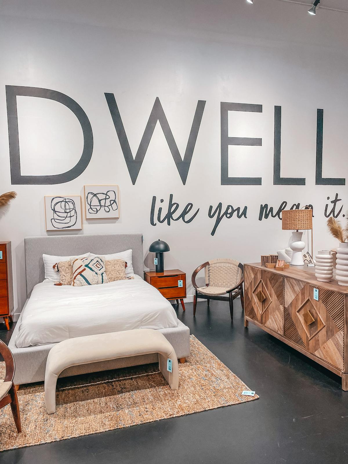bedroom items at dwell home market