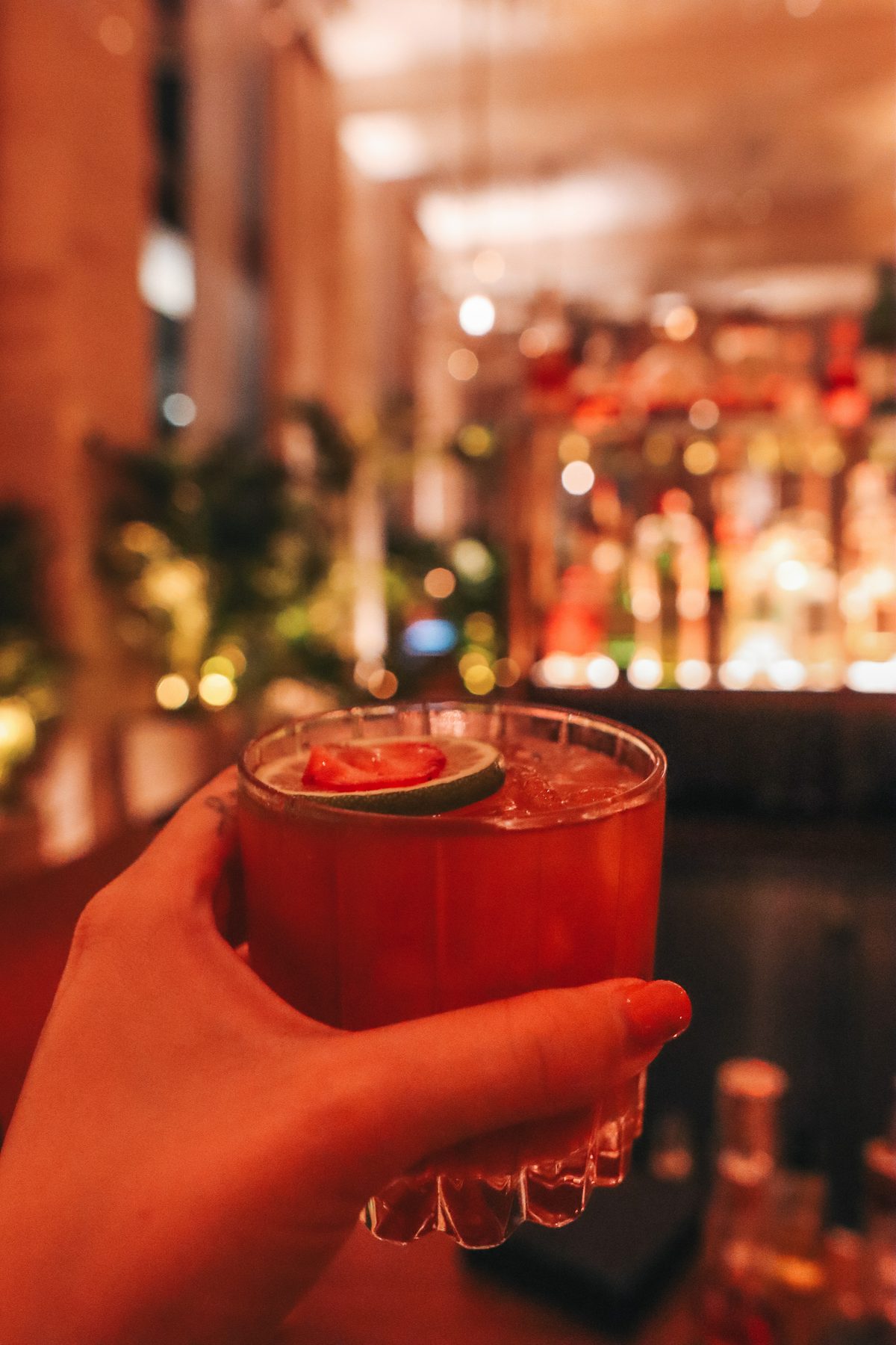Tampa Edition lobby bar cocktail