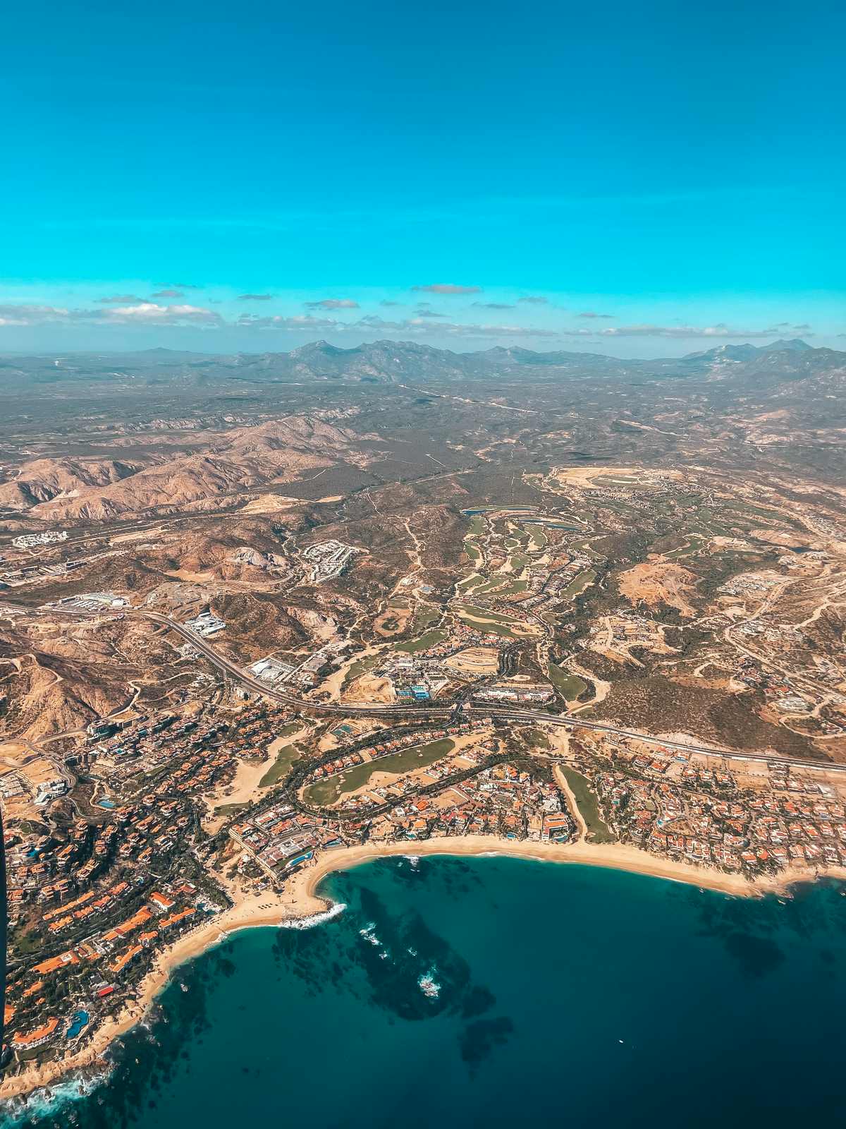 top view of Cabo in December