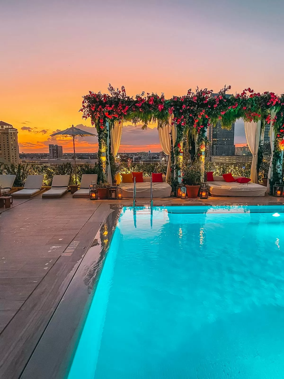 swimming pool at tampa edition hotel