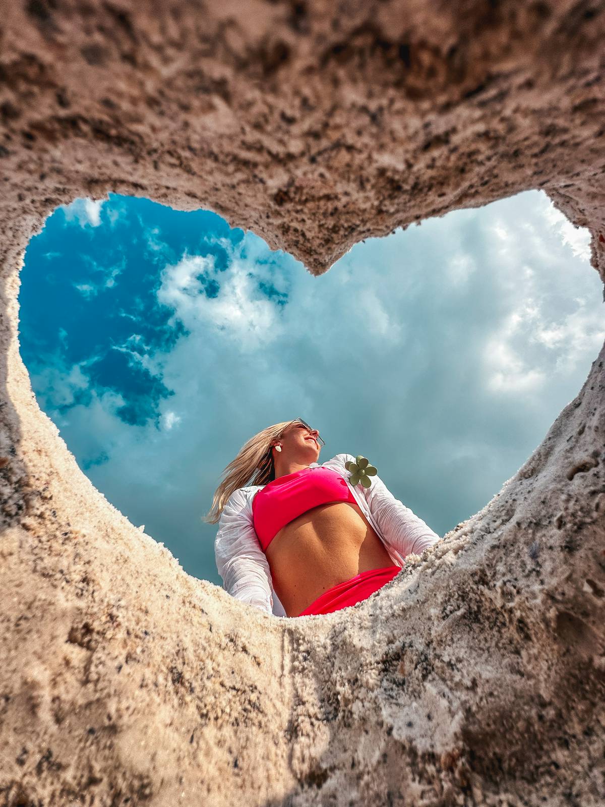 Sand heart photo inspo