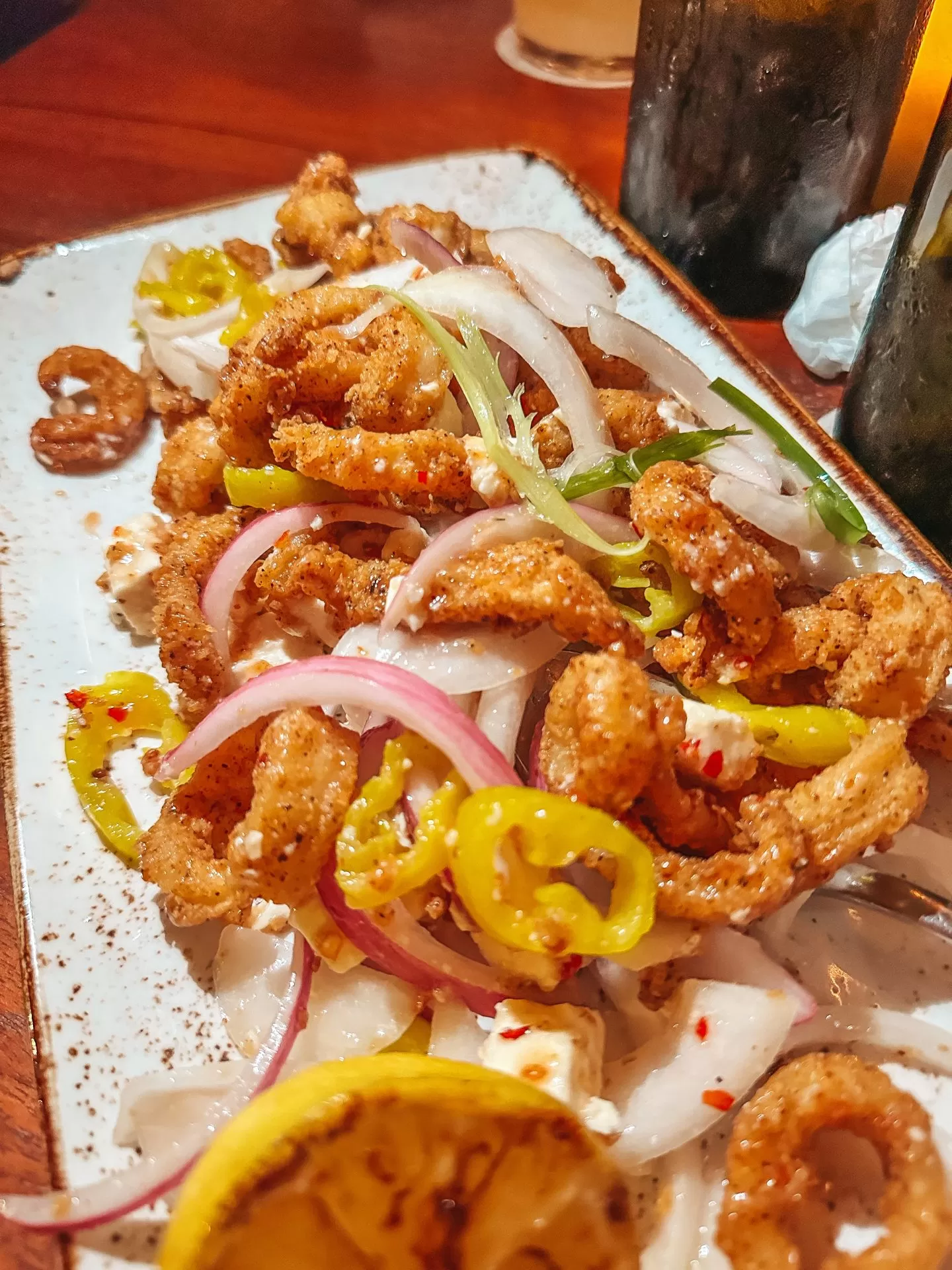 Calamari from Waterfront Restaurant in Anna Maria Island Florida