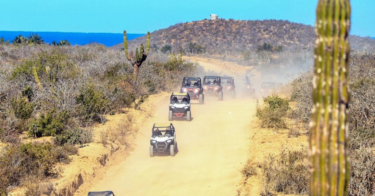 people doing an ATV tour in Cabo in December