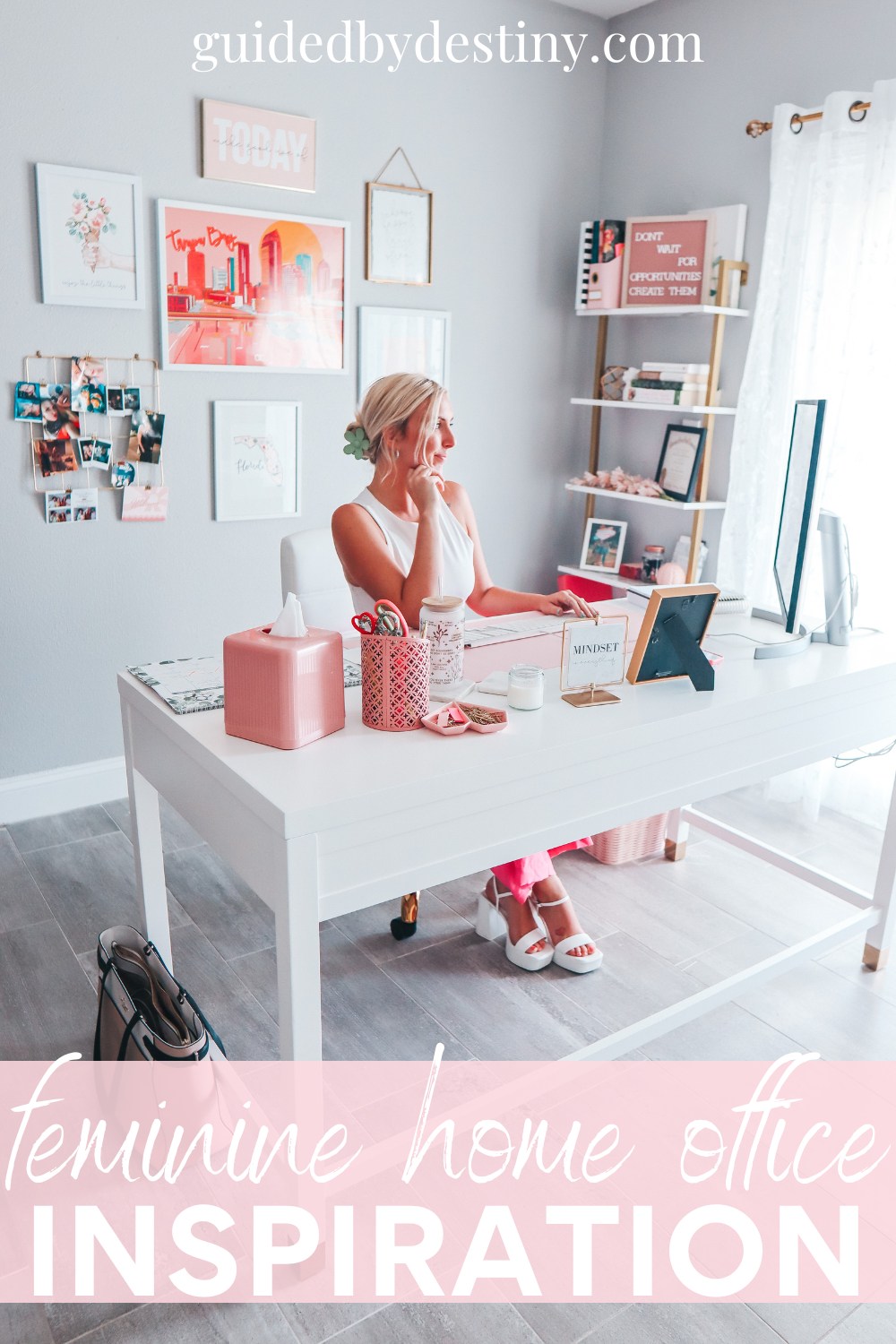 Feminine home office inspo