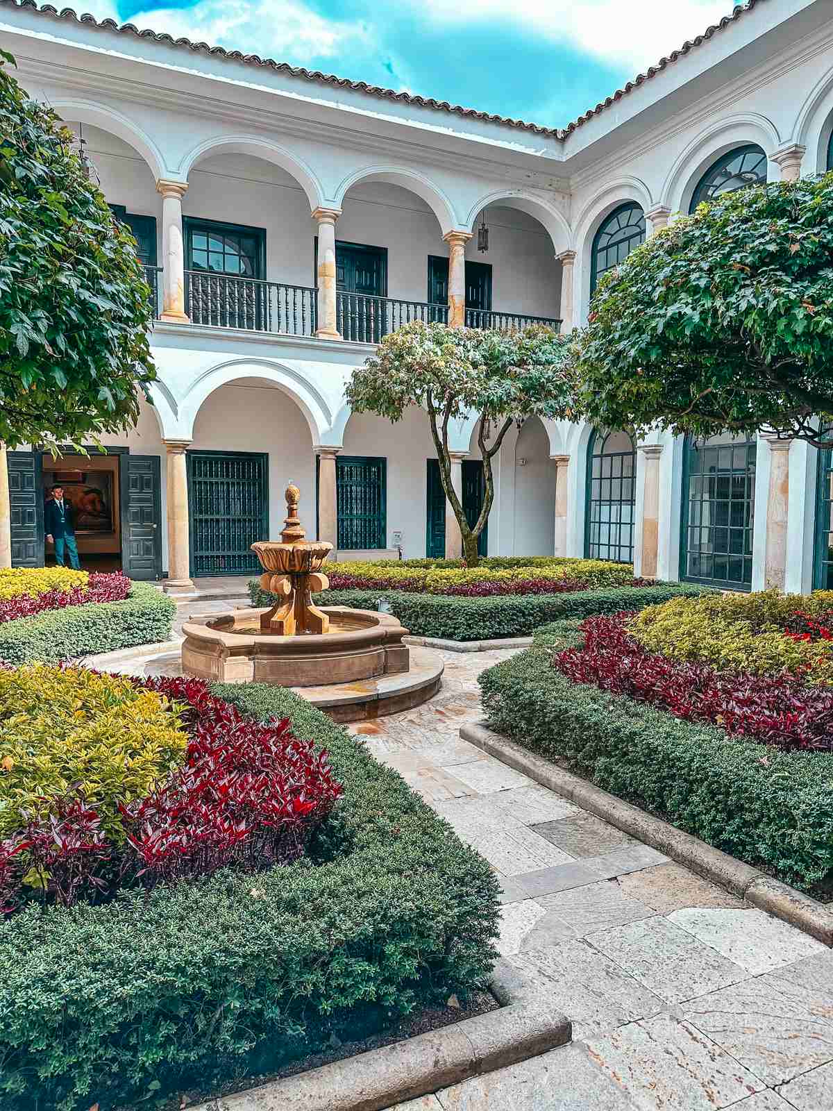Botero Museum garden in Bogota