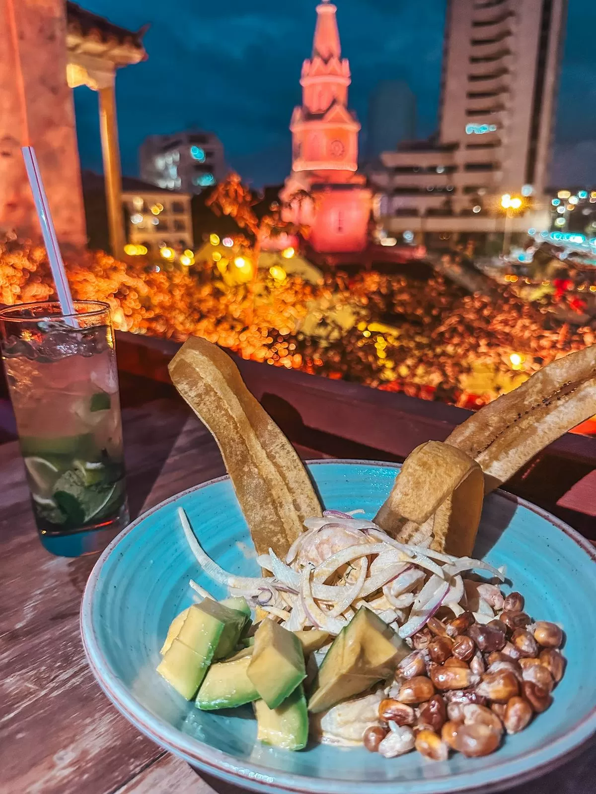 Cancha Cevicheria ceviche in Cartagena