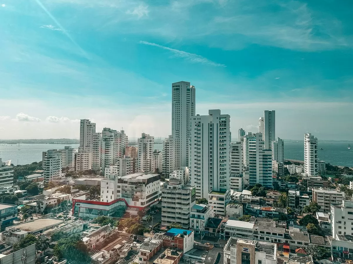 Cartagena Colombia city skyline