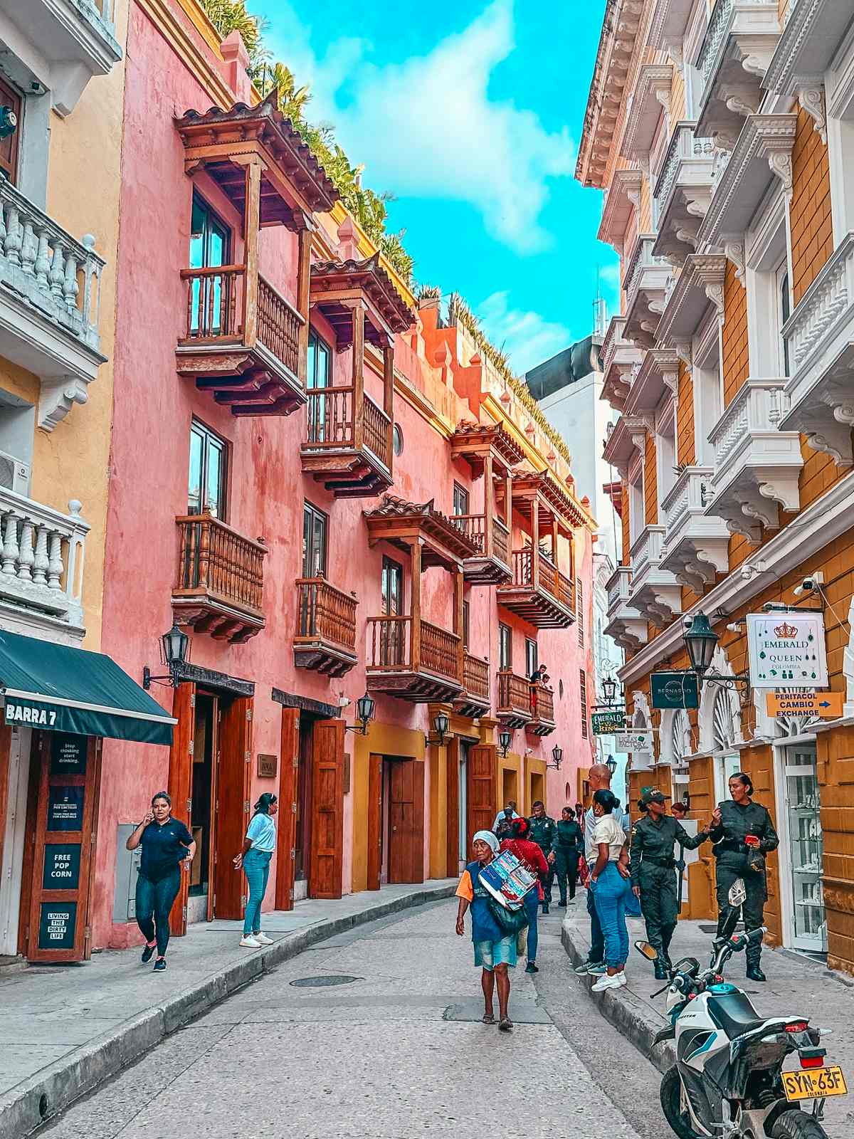 Colorful streets of Cartagena Colorful streets of Cartagena