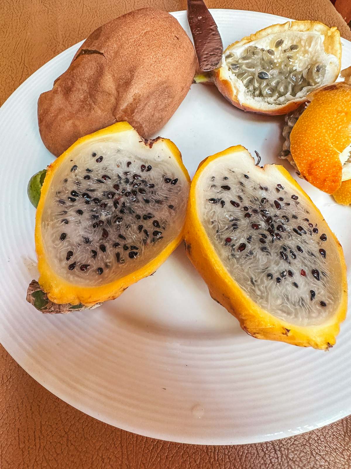 Yellow dragonfruit in Cartagena