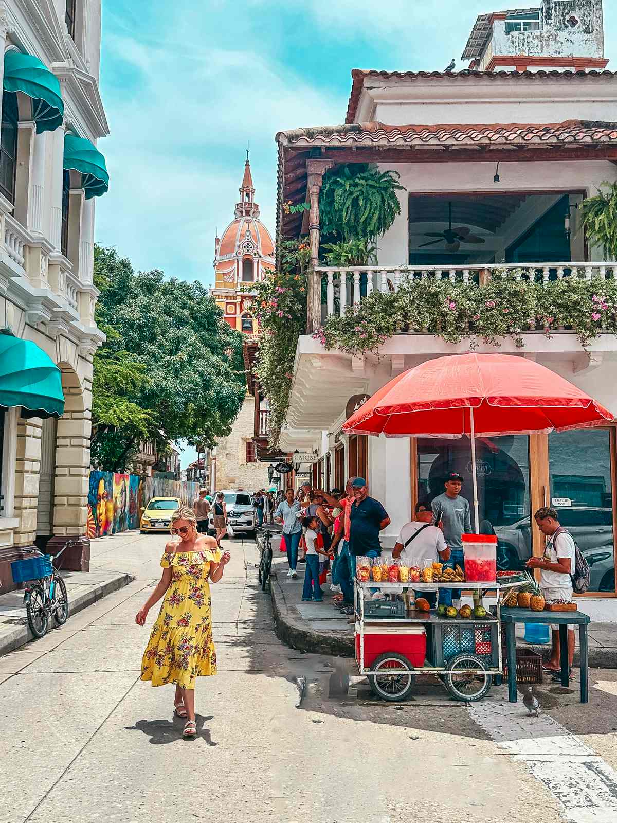 Fruit stand in Cartagena