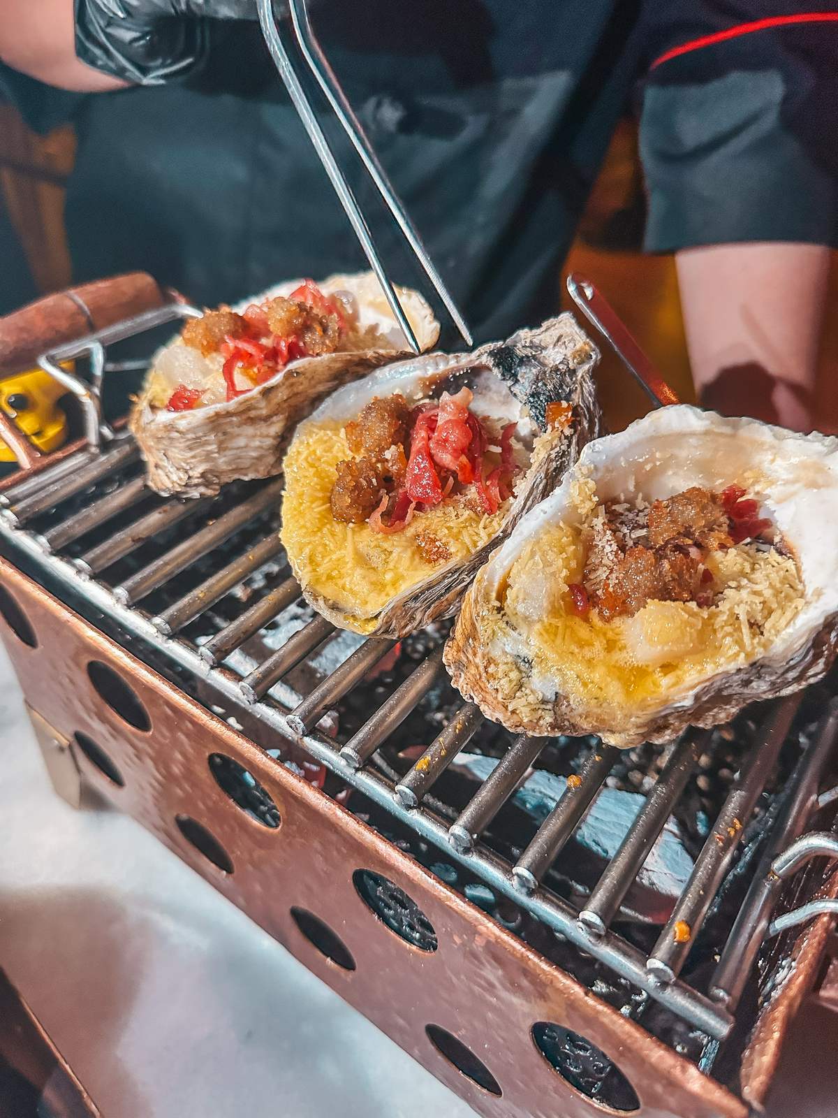 Oysters from Omnia Restaurant Bogota