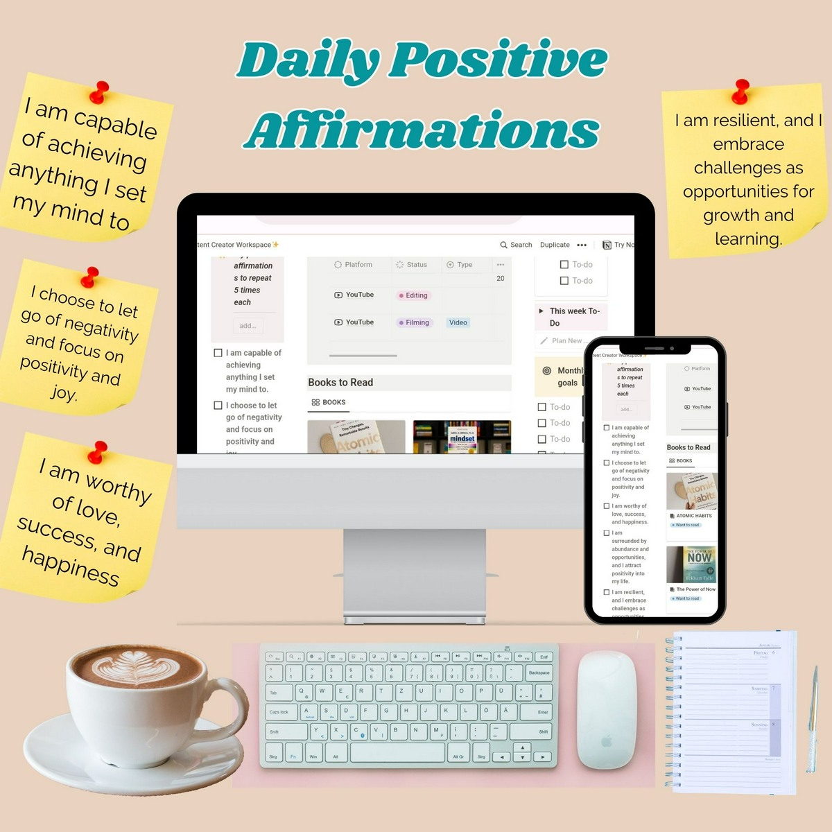 Notion Template Daily Affirmations