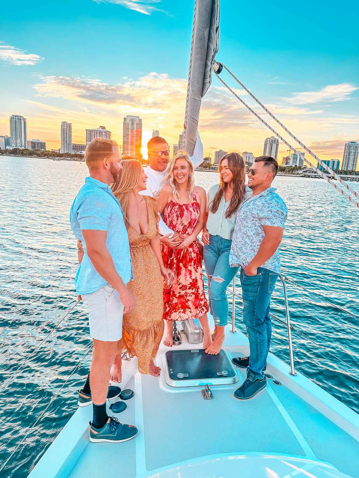 Couples Date night Sailing with Tampa Bay Sunset Sail
