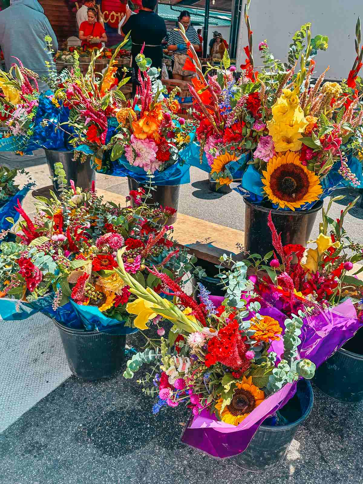 Flowers at St Paul farmers market