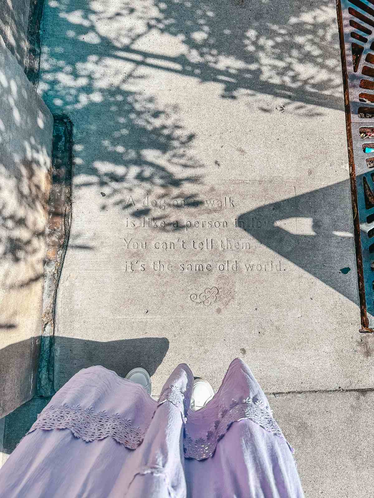 St Paul sidewalk quote