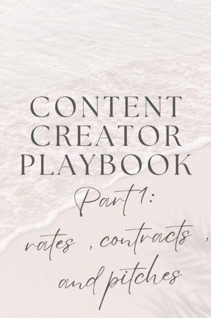 The Content Creator Playbook Part 1 cover