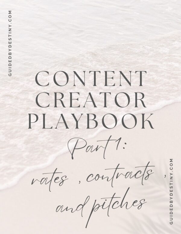 The Content Creator Playbook Part 1 cover