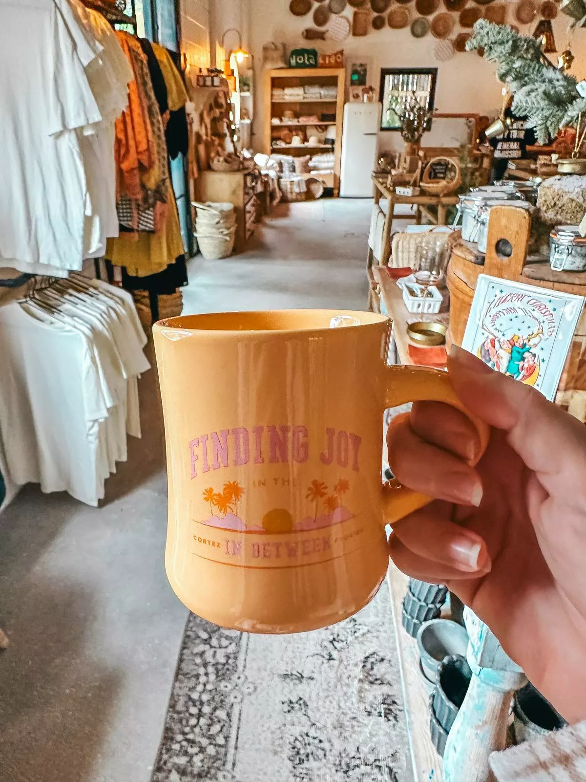 Finding Joy mug at The Fox Mercantile