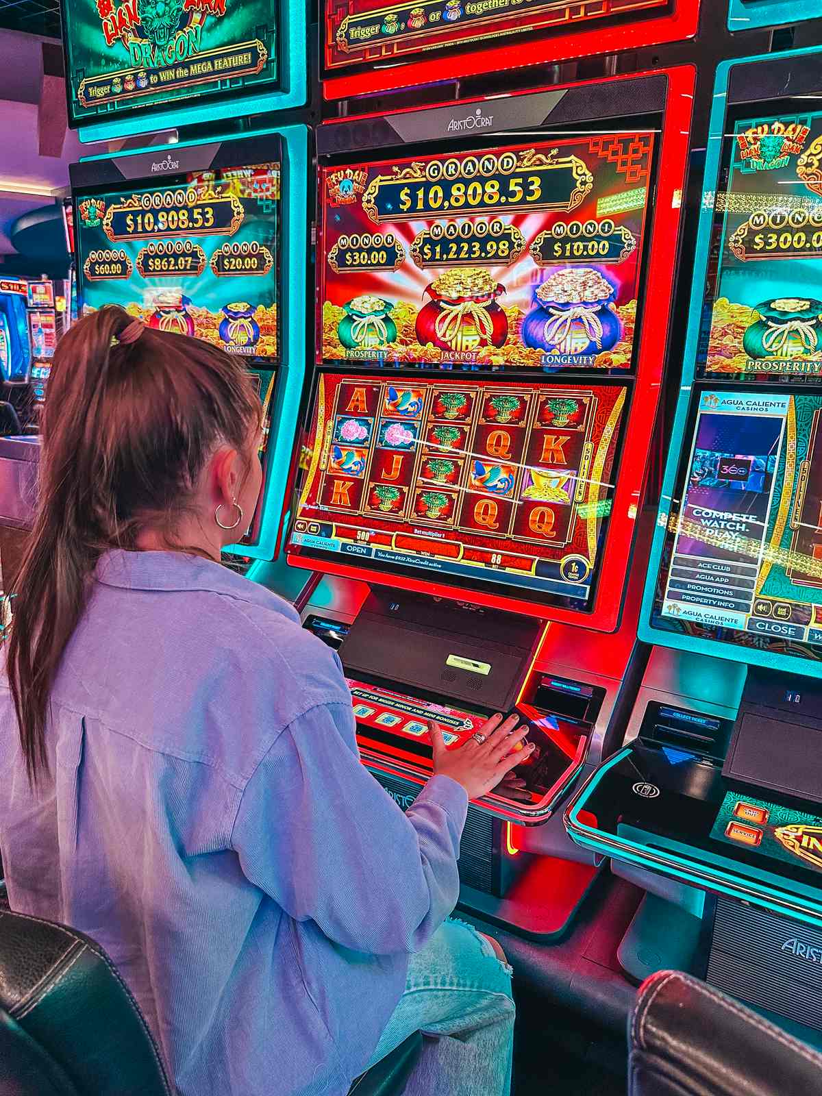 Slots at the casinos in Palm Springs California
