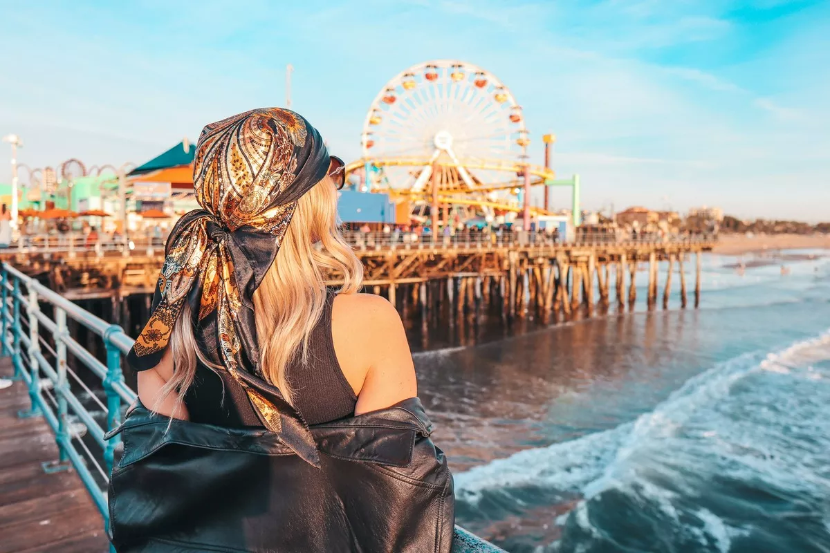 Viewing Santa Monica Pier Ferris Wheel