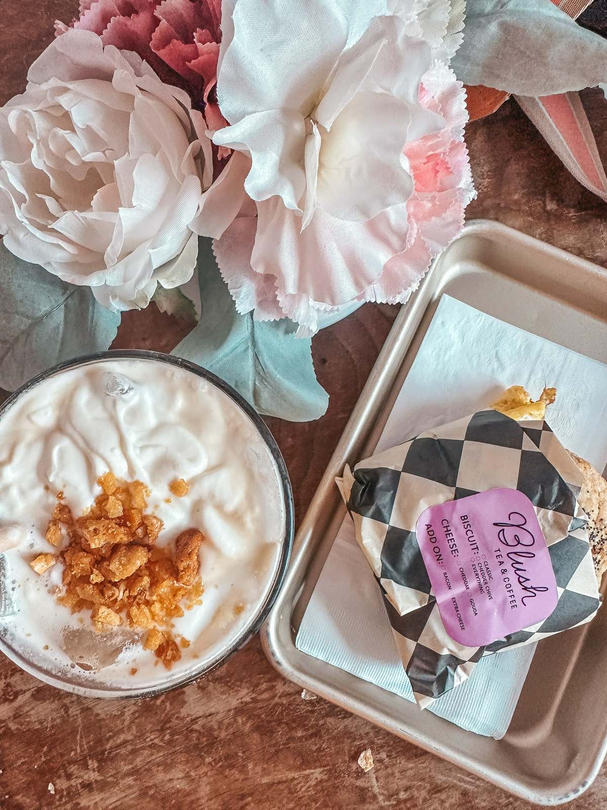 Blush Tea and Coffee breakfast