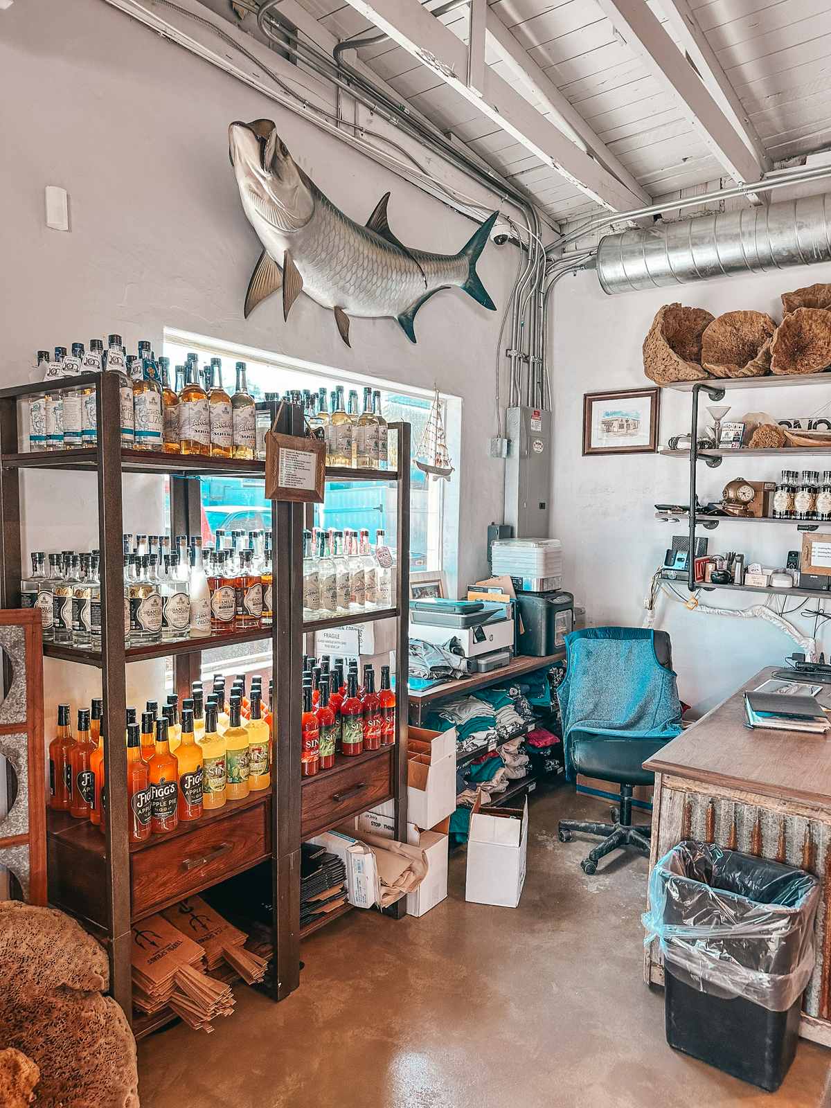 Inside Tarpon Springs Distillery