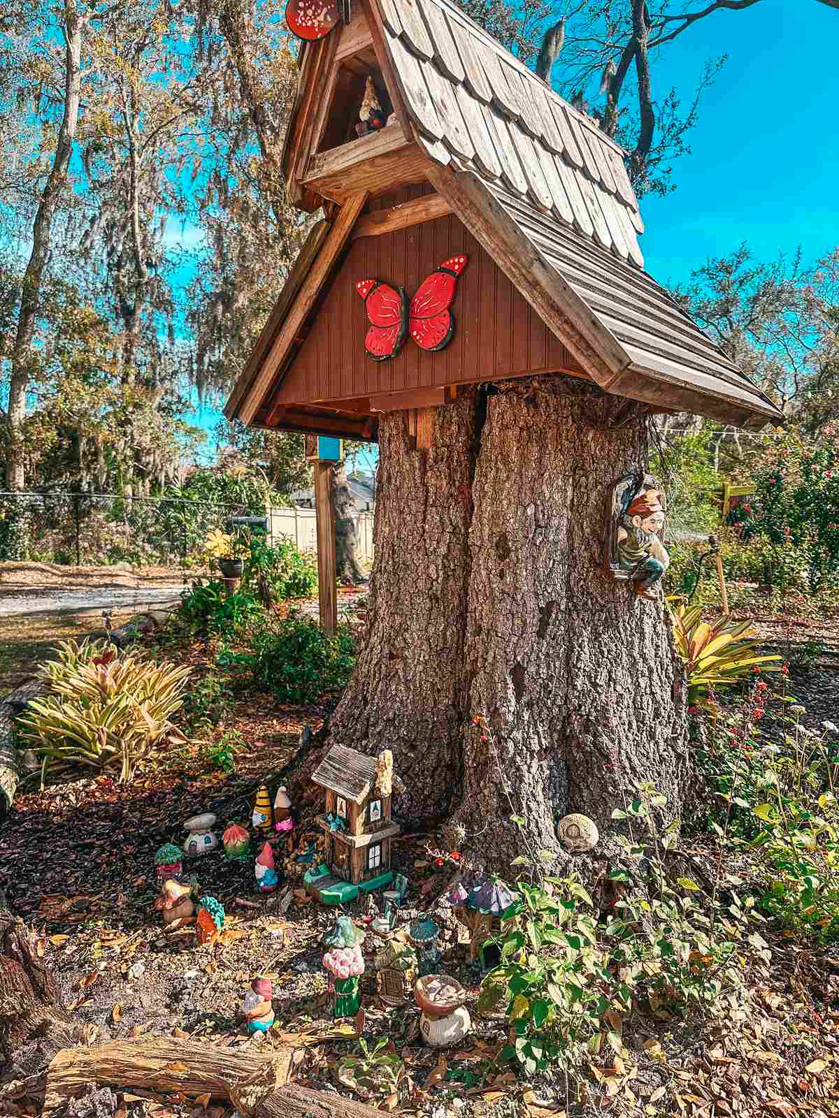 Mini gnome village Folly Farms Nature Preserve in Safety Harbor