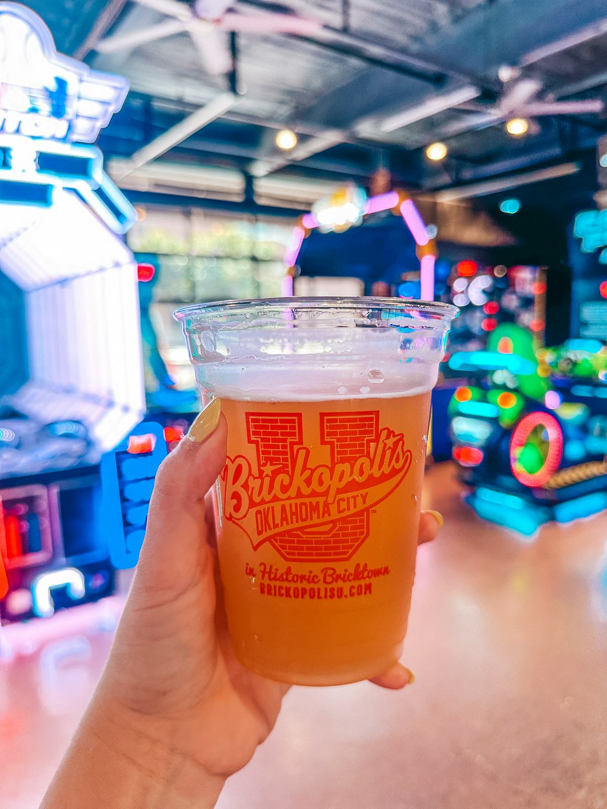 Beer and games at Brickopolis Entertainment in Oklahoma City